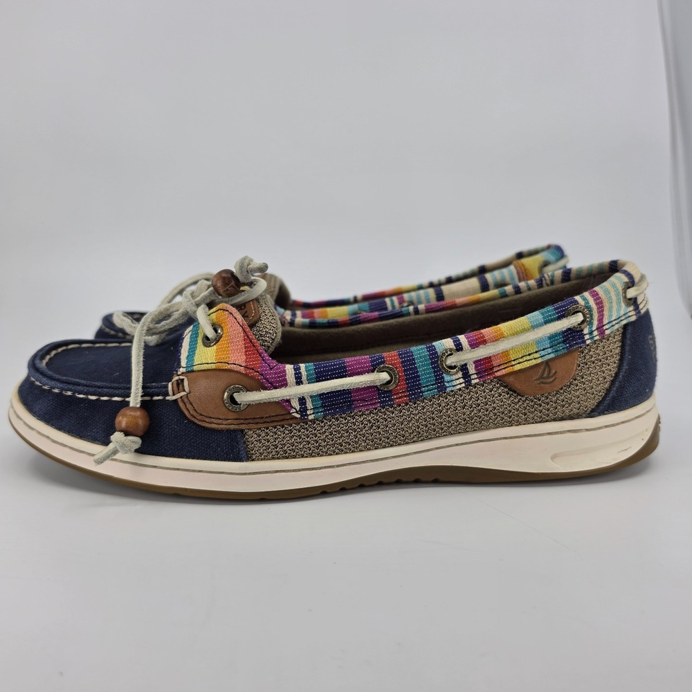 Sperry Topsider Women's Southwest Pattern Boat Shoe, Size 10M Multicolor Rainbow